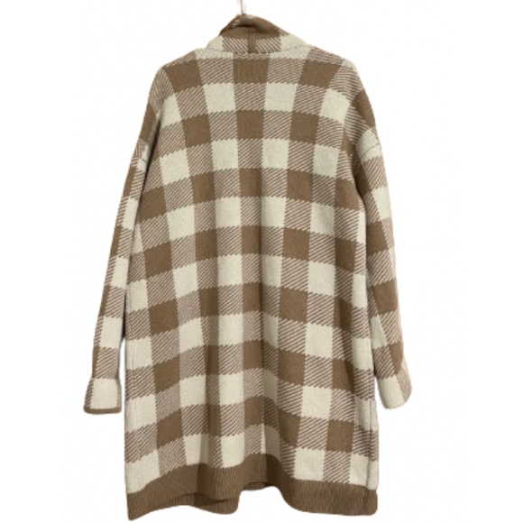 Madewell Brown and Cream Plaid Cardigan - Picture 6 of 6